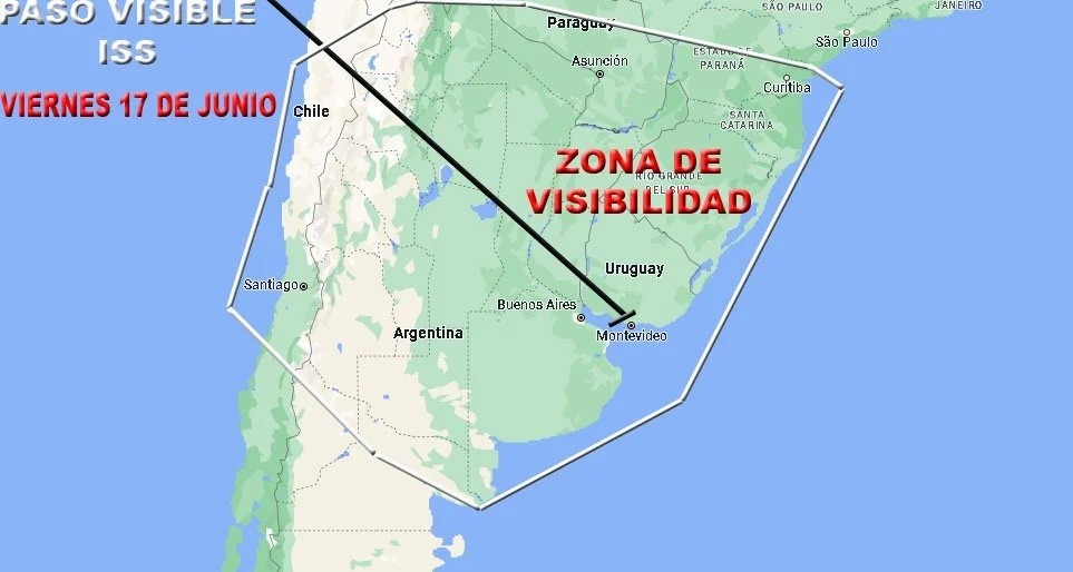 Este viernes 17 se podrá ver desde el Chaco la Estación Espacial Internacional
